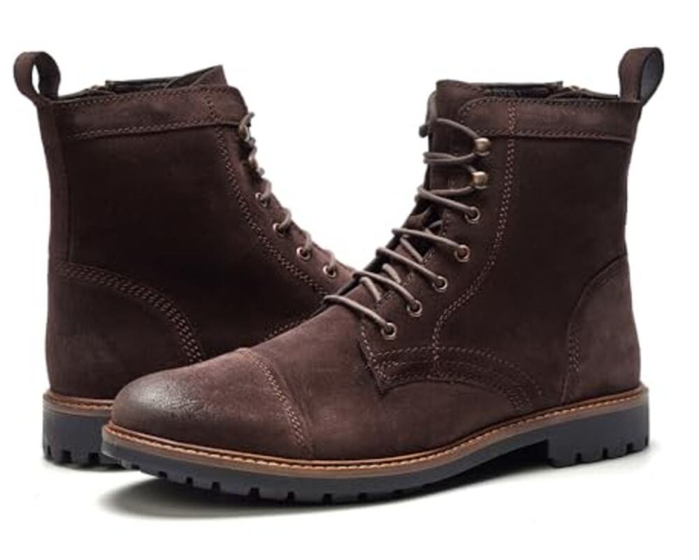 Anthony Veer Mens Wilder Ankle Boots US 12 M EU 45 Brown Suede Cap Toe NIB